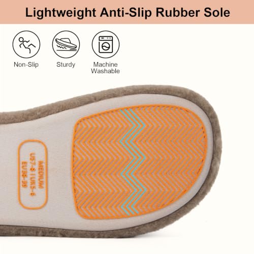 Image of LongBay Slippers for Women Memory Foam Open Toe Indoor House Shoes Gifts | Dual-Strap Slide Sandals, Comfortable Cushioning , Lightweight Non-Slip Sole, Home Bedroom, Birthday Gift, Machine Washable