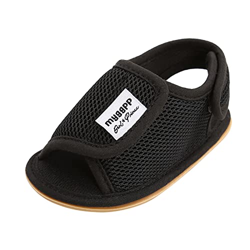 Baby Boys Girls Shoes, 0-18 Months Newborn Baby Girls Boys Mesh Sandals Soft Non-Slip Rubber Sole Flat Walking Shoes