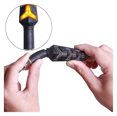 Clignotants LED pour motos coulants et feux pliables de queue - 4