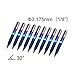 Genmitsu 10Pcs Nano Blue Coat Engraving Bits, 30 Degree 0.1mm Tip 1/8