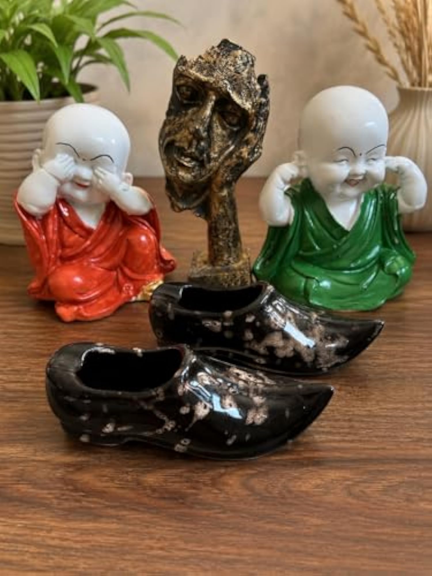 Ceramic Shoe Shaped Ashtray, Unique Design, Set of 2