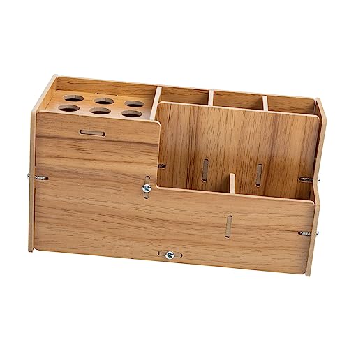 SOESFOUFU Hairdressing Tool Storage Bag Anti-slip Wooden Scissor Rack for Hair Comb Rack Barber Tools Box Hair Scissors Holder