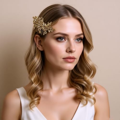 Pinza para cabello con cristales Denifery para boda miniatura 2