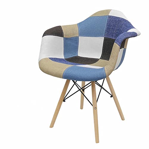 Amazon｜【WNJAPAN】イームズ チェア パッチワーク Eames アームシェル 