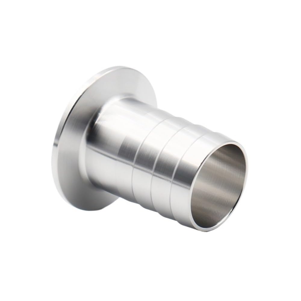 Qgskuseyo One Color High-Pressure 304 Stainless Steel Tri Clamp Barb Adapter - Durable Sanitary Hose Fitting For Optimal Performance,1Pcs