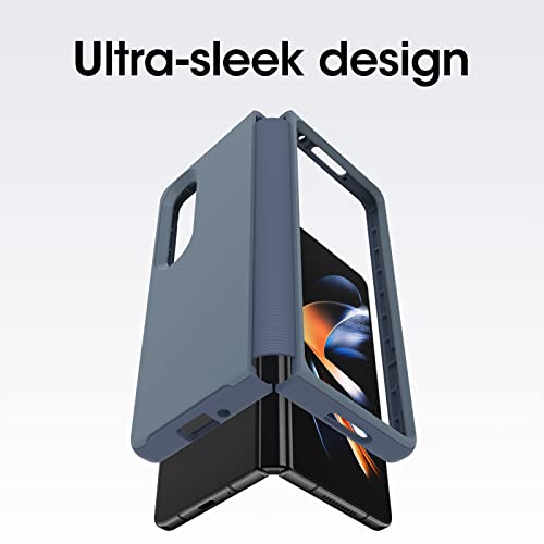 Coque Samsung Z Fold4 OtterBox Symmetry Flex bleue - Protection rigide pliable
