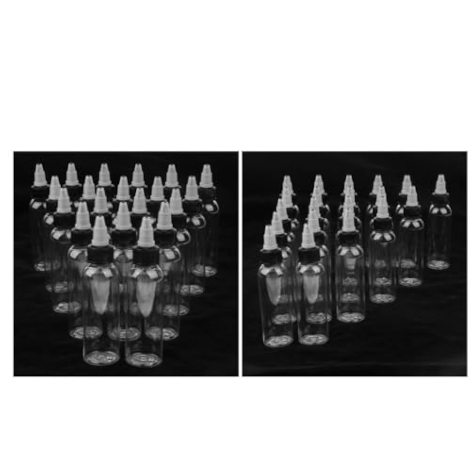 40 Piece Empty Squeeze Bottle with Twist Top Cap 60ml