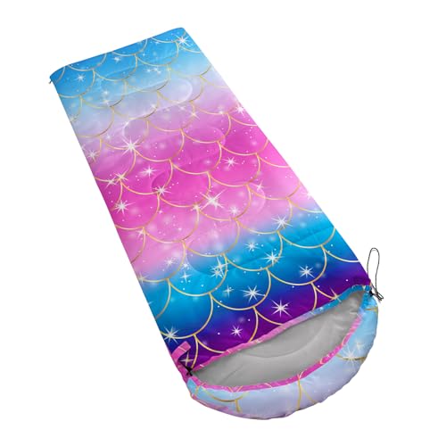 Saco de Dormir Axolotl Unicorn para Niños y Niñas – Ligero, Cálido para Clima Frío, Impermeable y Portátil con Bolsa de Compresión para Camping y Senderismo miniatura 4