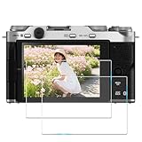 Nutmeg【2枚セット】対応 FUJIFILM X-M5 用の ガラスフィルム【日本旭硝子素材製】x-m5 フィルム Fujifilm XM5 保護フィルム 強化ガラス FUJI X-M5 X100VI X100V X-T4 XT4 X-E4 XE4 硬度9H 高透過率 高光沢 気泡なし 貼り付け簡単 撥油性 耐衝撃 高感度タッチ 飛散防止 指紋防止