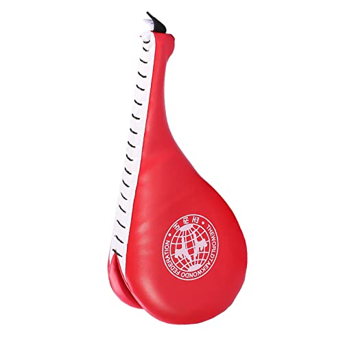 Qiilu Kicking Pads, Taekwondo Kick Pad, 1 Pc Double Clapper Target Focus Kick Striking Pad Karate Taekwondo Kick Boxing Red #TOP5