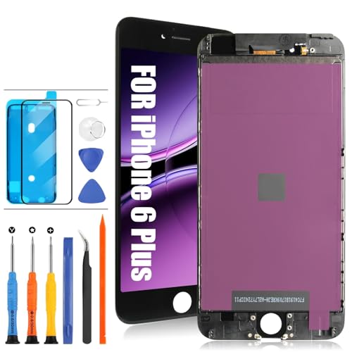 For iPhone 6 plus tpl ʌCpkbcXN[ 5.5C` ubN A1522, A1524,ptpl LCDfBXvC^b`XN[ fW^CU[ Cp[c Ht