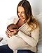 Kindred Bravely Long Sleeve Skin to Skin Nursing Wrap Top, Kangaroo Shirt for Mom and Baby, Organic Cotton (Oatmeal Heather, 1X)