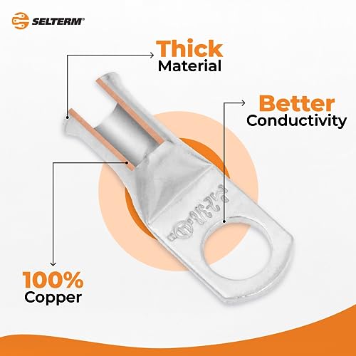 image for SELTERM 25pcs 4 AWG 5/16