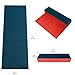 Foldable Yoga Mat – 1/4 Inch Thick, Lightweight, Easy to Store, Non-Slip Travel Yoga Mat for Fitness, Yoga, Pilates, Home Workouts, and Floor Exercises