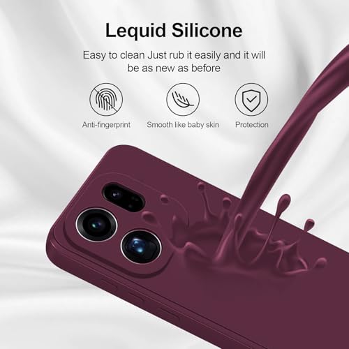 Image of DIZORO Microfiber Candy Back Cover Case for Vivo V70 5G / Vivo V70 Elite 5G Soft Silicone Rubberized Back Cover Case with Camera Protection - Wine