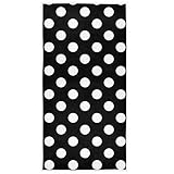 Polka Dot Black White Hand Towels 16x30 in Modern Pattern Bathroom Towel Soft Absorbent Small Bath Towel Kitchen Dish Guest Towel Home Bathroom Decorations