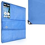 KOTARBAU® Lona Impermeable Exterior - Polietileno - 3x4 m - Azul - 75 g/m2...