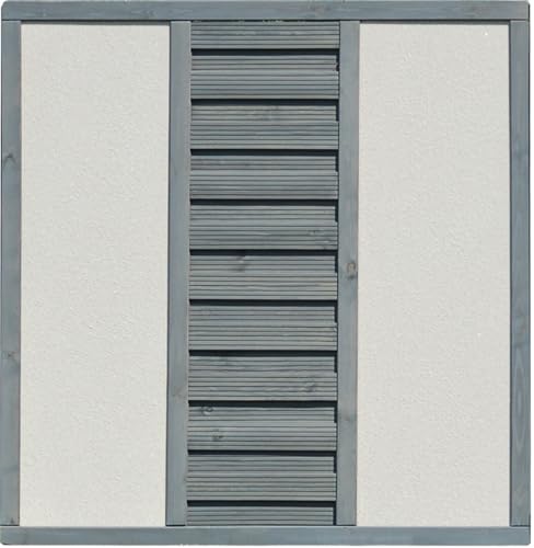 GRÜNDAU Sichtschutzzaun Gartenzaun Dichtzaun Grau 178x178 cm Werth-Holz