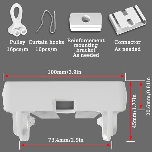Système de tringle à rideaux double rail pour résoudre le manque d'intimité