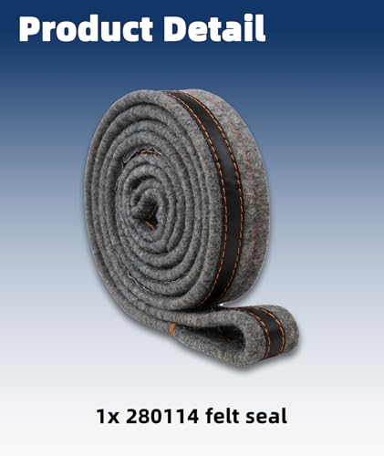 Image of 280114 Newly Upgraded Dryer Drum Felt Seal Gasket Kit Fits for Whirlpool Kenmore Maytag Amana Dryer, Replace 697694,W10116343,W10166807, W10521118,3403265 Dryer Felt Seal
