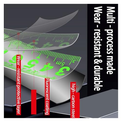 Cinta métrica fluorescente portátil Self-Locking 5M 25mm miniatura 4