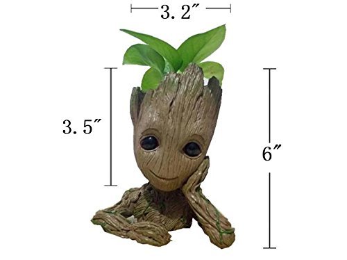 6 Kawaii Polyresin Flowerpot Tree Baby Groot Succulent Planter Cute Green Plants Flower Pot With Hole Pen Pot Best Gifts For Kids Pinsjar Changeu Buy Online In Bahamas At Bahamas Desertcart Com Productid