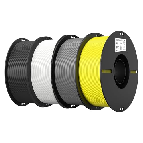 Filament PLA 1.75mm Creality bobine imprimante 3D anti-nœuds haute adhérence pack 4 couleurs