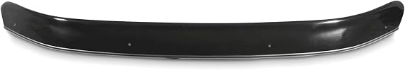 Black Bonnet Deflector Guard Window Protector Compatible with Nissan Navara D23 NP300 14-20 Durable ABS Hood Windscreen Stone Chip Bug Protection Easy Installation Weatherproof Lightweight Design