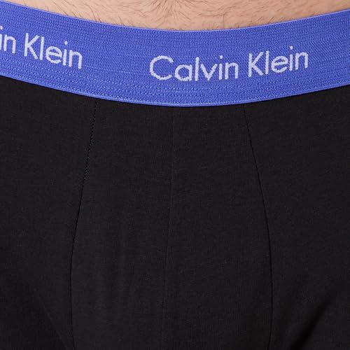 Calvin Klein Men Low Rise Trunk 5pk Green (BLK W Green Bloom WB/BLK W DAZZLIN) M 3