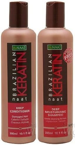 Brazilian Keratin naat Set (Deep Conditioner and Deep Moisturizing Shampoo)