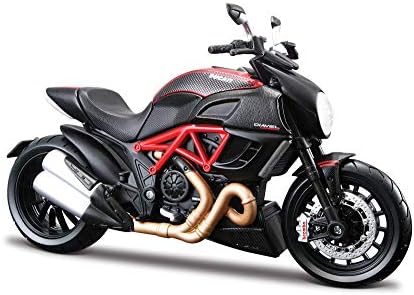 Maistro M39196 Maisto DUCATI DIAVEL CARBON Motorbike Build-it-Yourself Die-Cast Model Kit-1:12 Scale, Assorted Colours