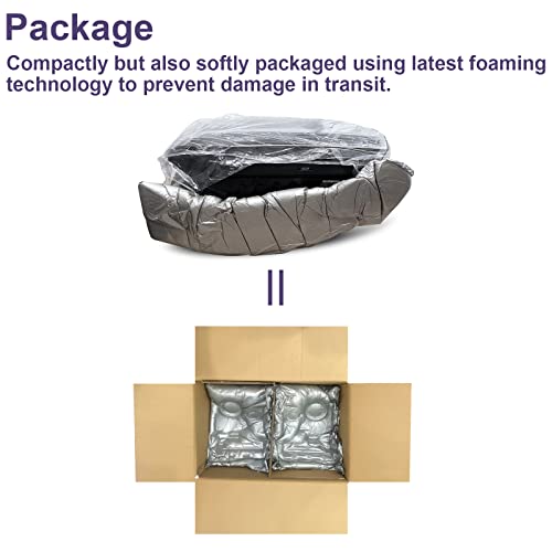 Bincmay Headlight Assembly Compatible With 2005-2007 Ford F250 F350 F450 F550 Super Duty/2005 Ford Excursion (Black Housing Amber Reflector) #TOP6