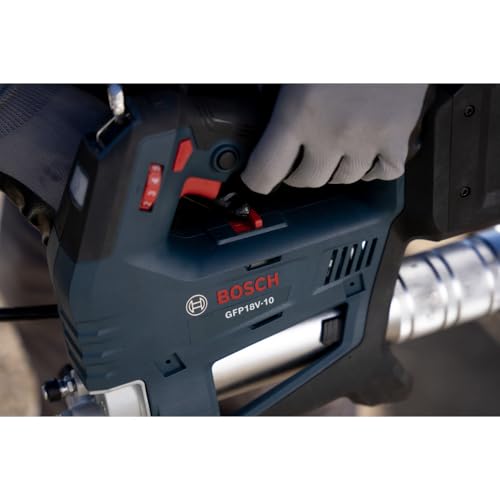 Image of BOSCH GFP18V-10N 18V Grease Gun 10,000 PSI Max Pressure Brushless Motor Portable Greasing Tool for Automotive & Heavy Equipment (Bare Tool)