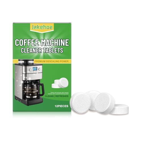 12 Count Coffee Machine Cleaner Descaler Tablets Compatible with Breville Gaggia Delonghi Jura Philips Nespresso - Universal Descaler for Espresso Machines
