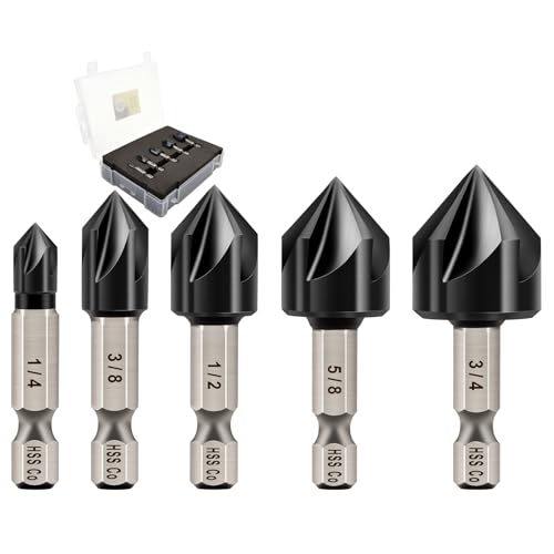 TiAlN Countersink Drill Bit Set, DARTOTEK Titanium Aluminum