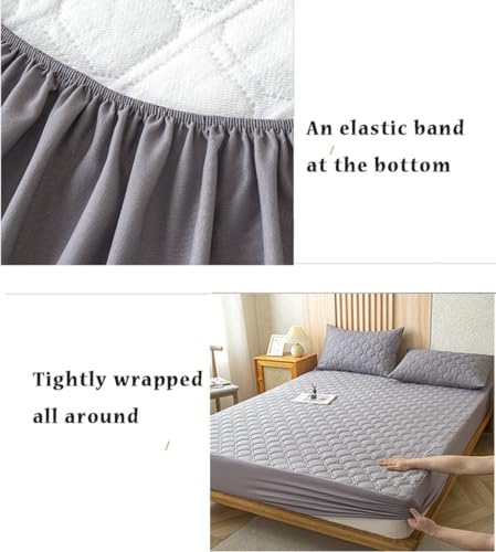 Protège-matelas imperméable lavable en machine jupe extra profonde - 3