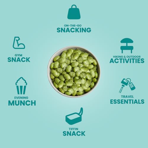 Image of Livyor Crunch Roasted Edamame Beans - 500g | Salted Original Flavour | Roasted not fried | Plant based healthy snack | High Protein Snack | Gluten Free | Vegan | High In fibre