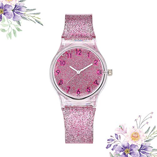 NICERIO Relógio Infantil de Quartzo – Relógio de Pulso Brilhante com Números e Ponteiros Fácil de Le