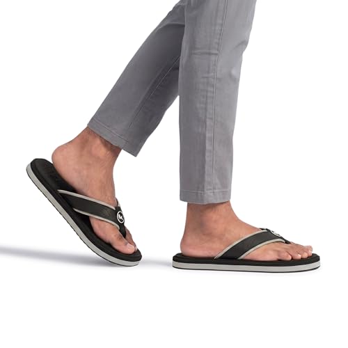 Image of Neeman's Eco Fluffy 2.0 othro slippers for men | Soft Comfortable & Stylish Flip Flops | lightweight | Anti Skid | Arch support daily use chappal