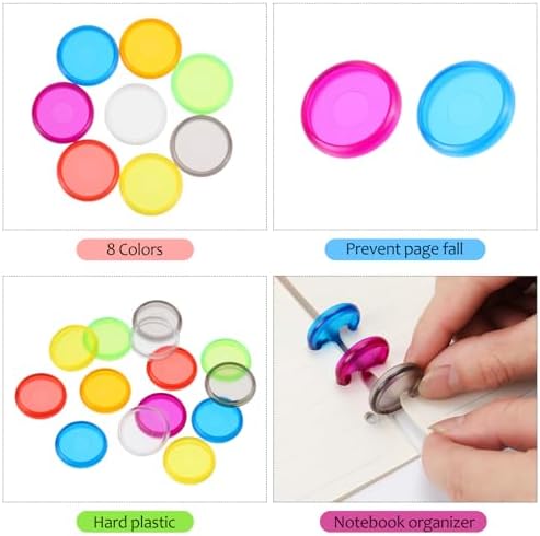 Outus 88 Pcs Binding Discs for Planner Notebook, 0.95 Inch Rings image 5