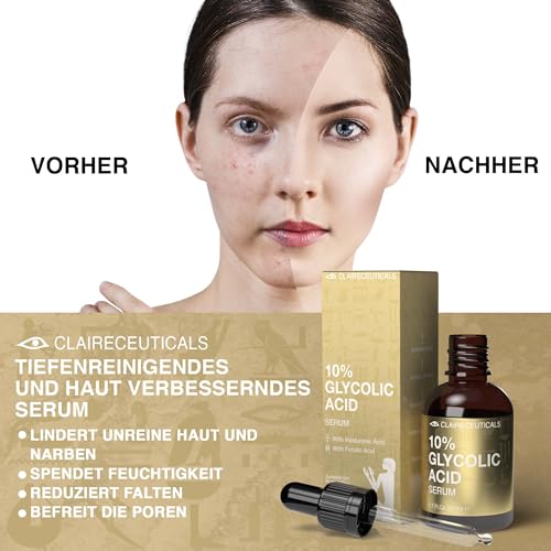 Fruchtsäurepeeling mit 10% Glykolsäure von Claireceuticals