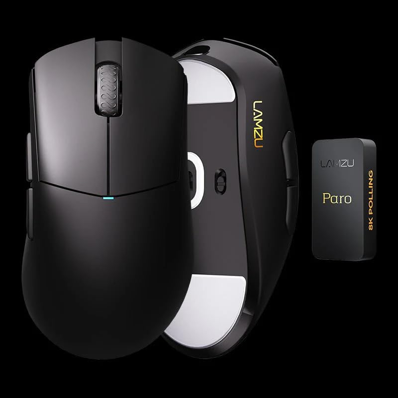 Amazon | LAMZU PARO AURORA 8K ゲーミングマウス 8000Hzポーリング
