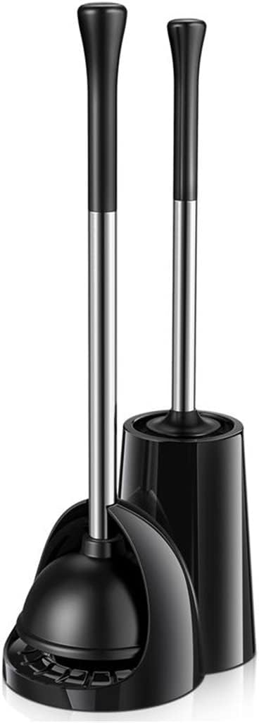 2 in 1 Toilet Plunger Brush Ergonomic Toilet Plunger Set Freestanding Toilet Cleaning Tools for Home Bathroom Cleaning