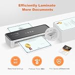 Bonsaii Laminator Machine, 9 Inch Laminators Machine with 50 Laminating Sheets, Laminator with Never Jam Technology for Doc/Posters/Photo, Simple Convenient for Home, Office and School - L418-C Grey - Image 3