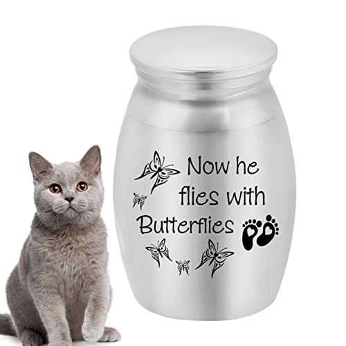 Urnas para Cinzas,Urna aço inoxidável para lembrança cinzas animais estimação - urna funerária pesso