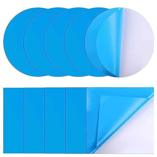 Ldadgf Juego De Parches Adhesivos Para Piscina De Pvc, 10 Piezas, Para Piscina De Vinilo Inflable Para Piscinas Sobre El Suelo, Botes Inflables, Productos (Azul), Pegatinas Retro Navideñas (Azul,