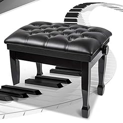 TEmkin Tabouret de Piano Banc de Piano avec Pied en Bois Massif Banc de Clavier Coussin Doux étanche Plage réglable 49-59 cm Enfants Adultes - Les Beatles, Paul McCartney, John Lennon, RIngo Starr, George Harrison TEmkin Tabouret de Piano Banc de Piano avec Pied en Bois Massif Banc de Clavier Coussin Doux étanche Plage réglable 49-59 cm Enfants Adultes – Image 4