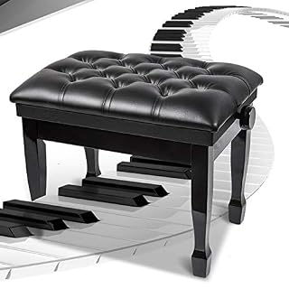 TEmkin Tabouret de Piano Banc de Piano avec Pied en Bois Massif Banc de Clavier Coussin Doux étanche Plage réglable 49-59 cm Enfants Adultes - Les Beatles, Paul McCartney, John Lennon, RIngo Starr, George Harrison TEmkin Tabouret de Piano Banc de Piano avec Pied en Bois Massif Banc de Clavier Coussin Doux étanche Plage réglable 49-59 cm Enfants Adultes – Image 4