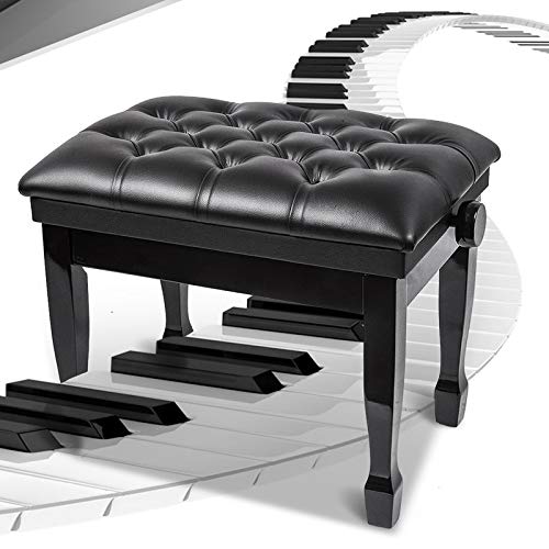 TEmkin Tabouret de Piano Banc de Piano avec Pied en Bois Massif Banc de Clavier Coussin Doux étanche Plage réglable 49-59 cm Enfants Adultes - Les Beatles, Paul McCartney, John Lennon, RIngo Starr, George Harrison TEmkin Tabouret de Piano Banc de Piano avec Pied en Bois Massif Banc de Clavier Coussin Doux étanche Plage réglable 49-59 cm Enfants Adultes – Image 5