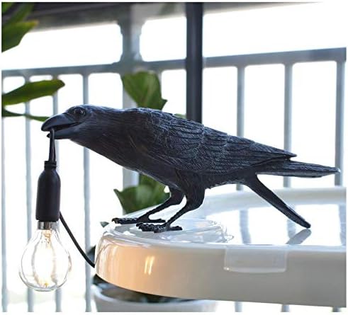 Miniatura 2 de Lámparas de mesa con forma de pájaro, de resina, para escritorio, lámpara LED para sala de estar, dormitorio, oficina, dormitorio universitario